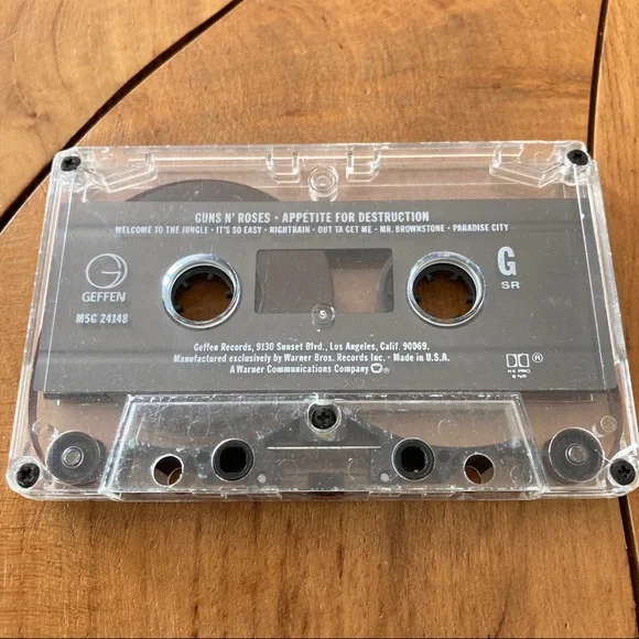1987 Guns N’ Roses Appetite For Destruction Cassette Tape Album 80s Vintage - Picture 3 of 4